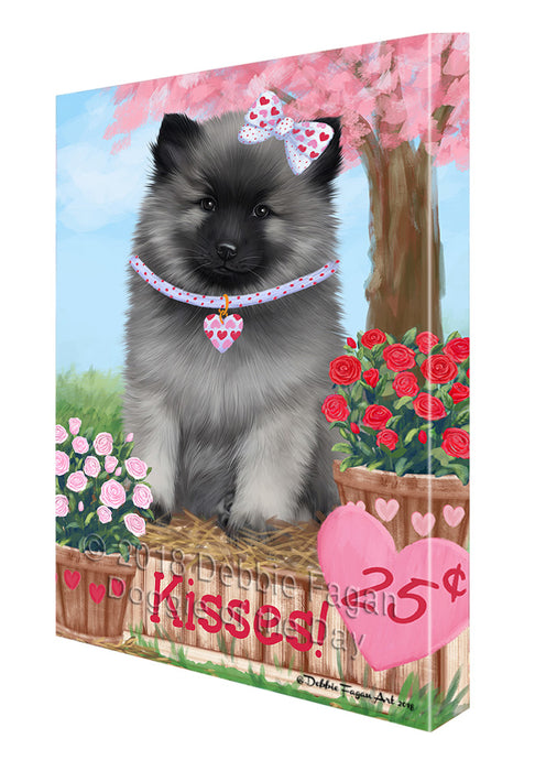 Rosie 25 Cent Kisses Keeshond Dog Canvas Print Wall Art Décor CVS125810