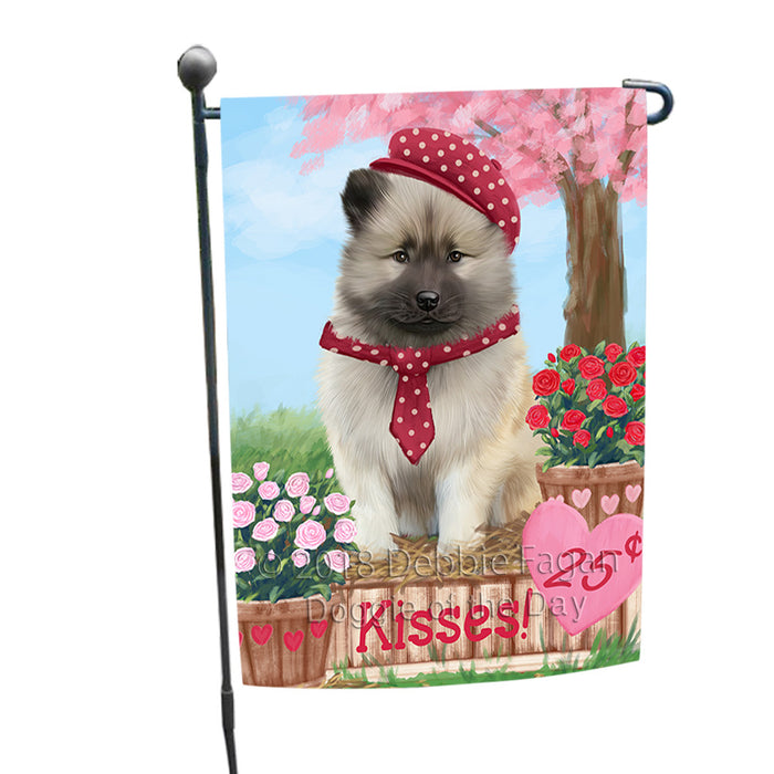 Rosie 25 Cent Kisses Keeshond Dog Garden Flag GFLG56503