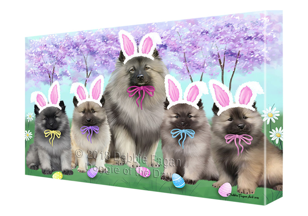 Easter Holiday Keeshonds Dog Canvas Print Wall Art Décor CVS134711