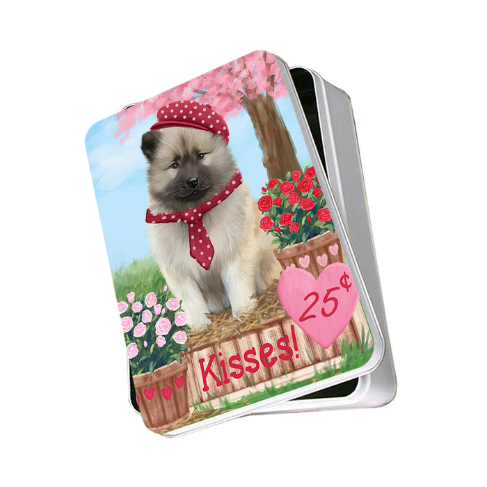 Rosie 25 Cent Kisses Keeshond Dog Photo Storage Tin PITN55898