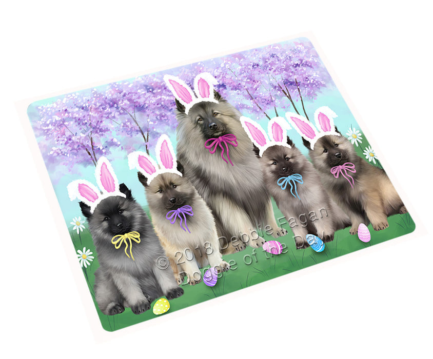 Easter Holiday Keeshonds Dog Cutting Board C75966