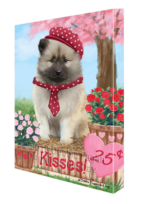 Rosie 25 Cent Kisses Keeshond Dog Canvas Print Wall Art Décor CVS125819