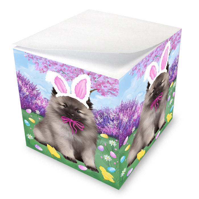 Easter Holiday Keeshond Dog Note Cube NOC55032