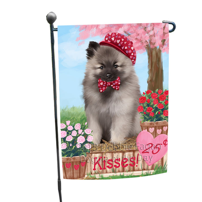 Rosie 25 Cent Kisses Keeshond Dog Garden Flag GFLG56504