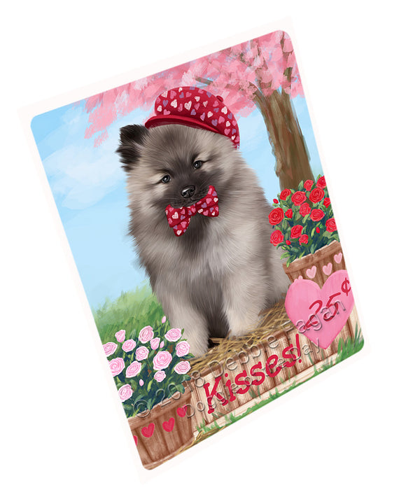 Rosie 25 Cent Kisses Keeshond Dog Magnet MAG73005 (Small 5.5" x 4.25")