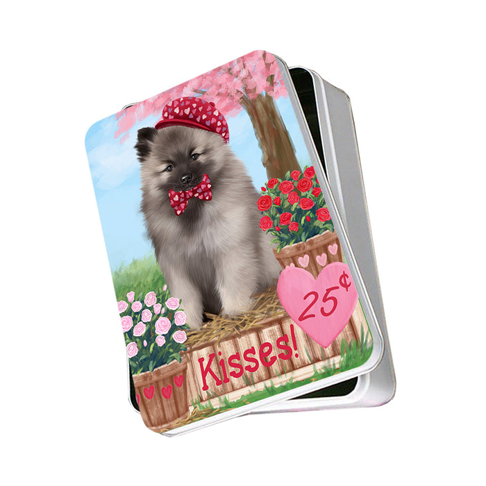 Rosie 25 Cent Kisses Keeshond Dog Photo Storage Tin PITN55899