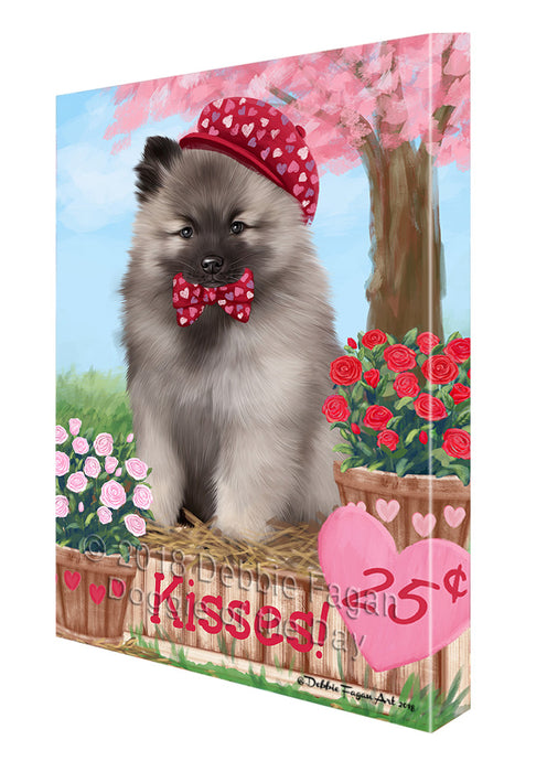 Rosie 25 Cent Kisses Keeshond Dog Canvas Print Wall Art Décor CVS125828