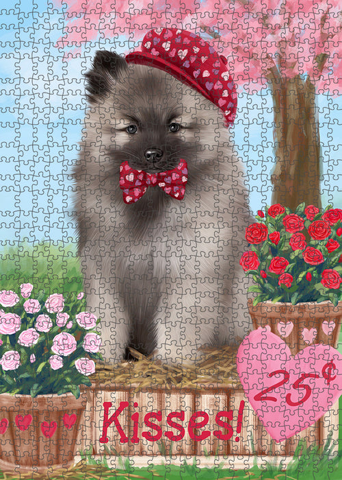 Rosie 25 Cent Kisses Keeshond Dog Puzzle with Photo Tin PUZL92028