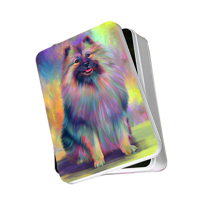 Paradise Wave Keeshond Dog Photo Storage Tin PITN56015