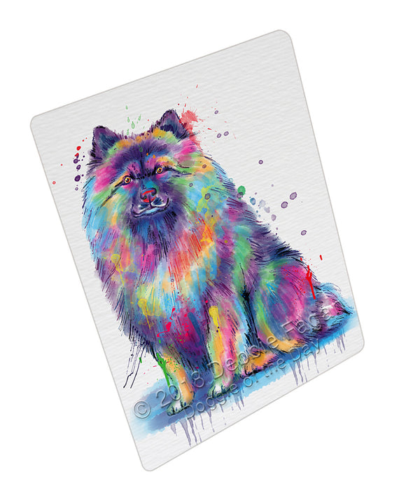 Watercolor Keeshond Dog Cutting Board C76740