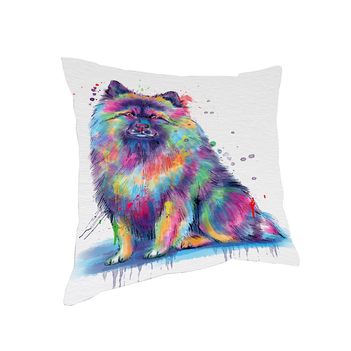 Watercolor Keeshond Dog Pillow PIL83780