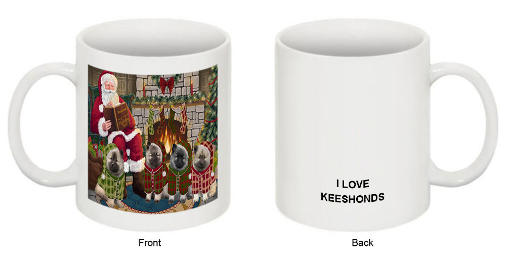 Christmas Cozy Holiday Tails Keeshonds Dog Coffee Mug MUG50531