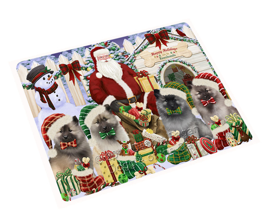 Christmas Dog House Keeshonds Dog Large Refrigerator / Dishwasher Magnet RMAG75822