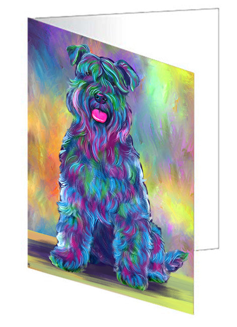 Paradise Wave Kerry Blue Terrier Dog Handmade Artwork Assorted Pets Greeting Cards and Note Cards with Envelopes for All Occasions and Holiday Seasons GCD79847