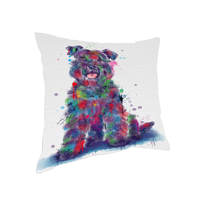Watercolor Kerry Blue Terrier Dog Pillow with Top Quality High-Resolution Images - Ultra Soft Pet Pillows for Sleeping - Reversible & Comfort - Ideal Gift for Dog Lover - Cushion for Sofa Couch Bed - 100% Polyester