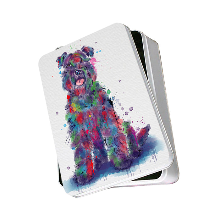 Watercolor Kerry Blue Terrier Dog Photo Storage Tin PITN57496