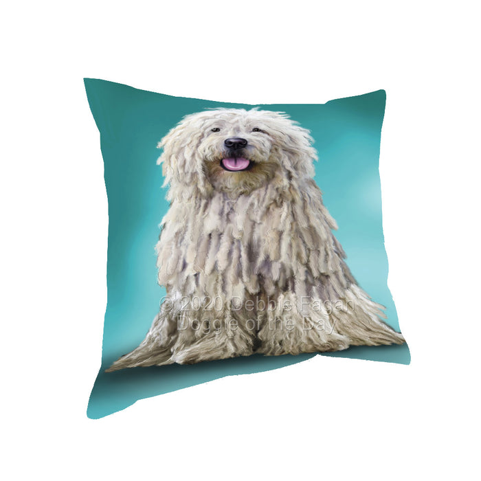 Komondor Dog Pillow with Top Quality High-Resolution Images - Ultra Soft Pet Pillows for Sleeping - Reversible & Comfort - Ideal Gift for Dog Lover - Cushion for Sofa Couch Bed - 100% Polyester