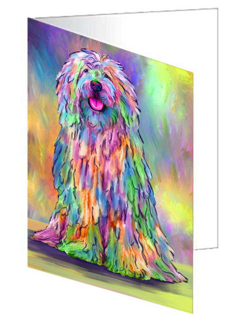 Paradise Wave Komondor Dog Handmade Artwork Assorted Pets Greeting Cards and Note Cards with Envelopes for All Occasions and Holiday Seasons GCD79850