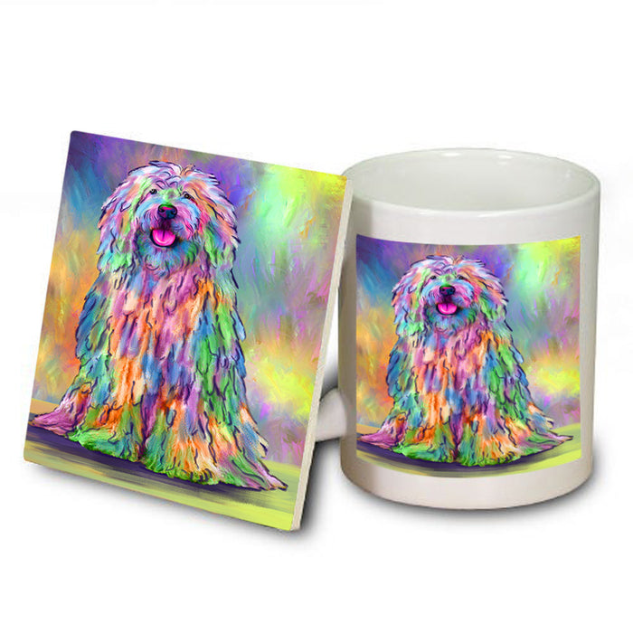 Paradise Wave Komondor Dog Mug and Coaster Set MUC57504