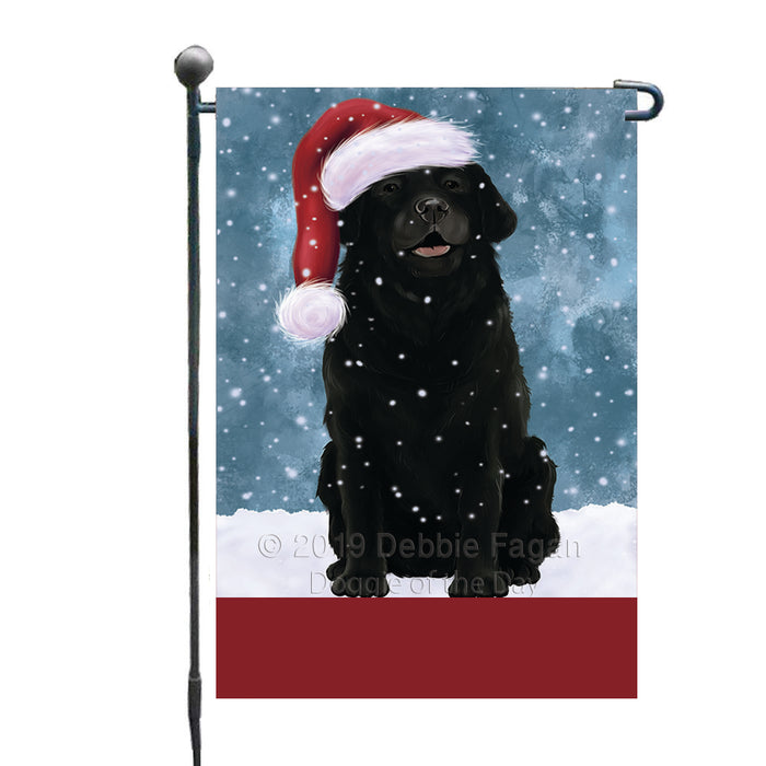 Personalized Let It Snow Happy Holidays Labrador Dog Custom Garden Flags GFLG-DOTD-A62369