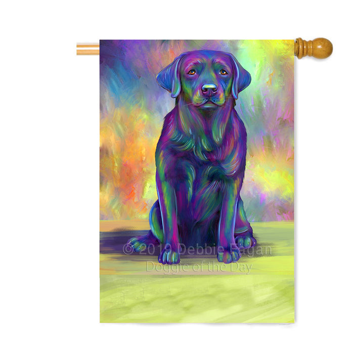 Personalized Paradise Wave Labrador Retriever Dog Custom House Flag FLG-DOTD-A60107