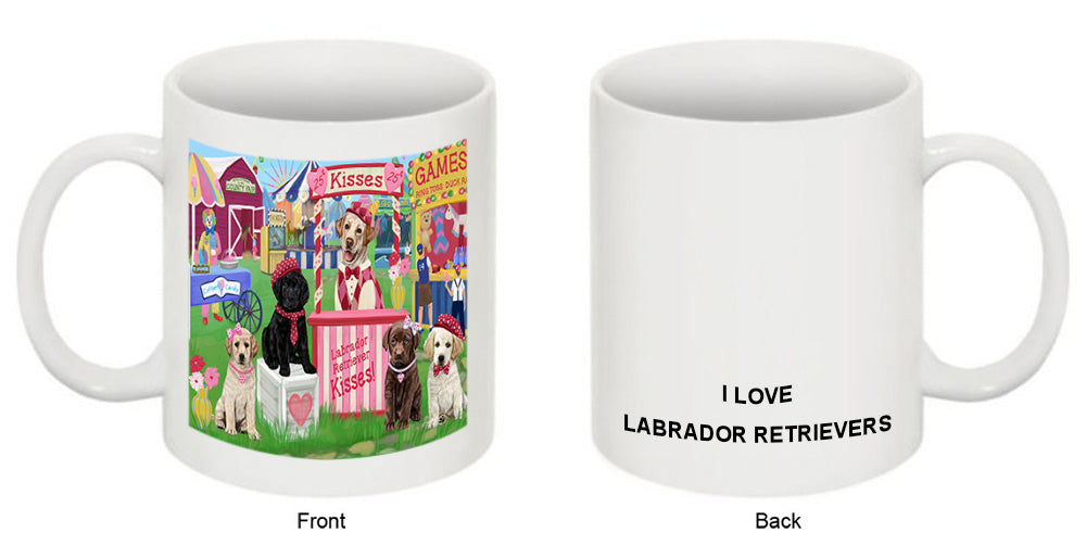 Carnival Kissing Booth Labrador Retrievers Dog Coffee Mug MUG51302