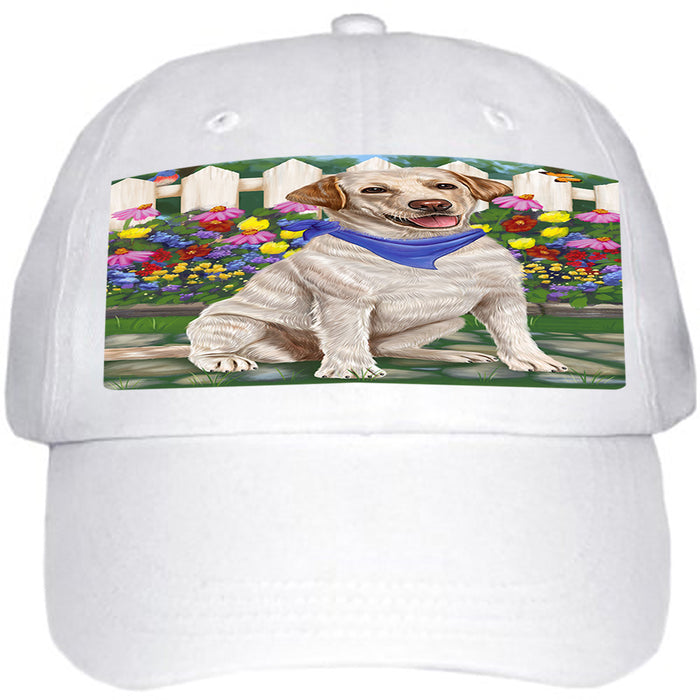 Spring Floral Labrador Retriever Dog Ball Hat Cap HAT53430