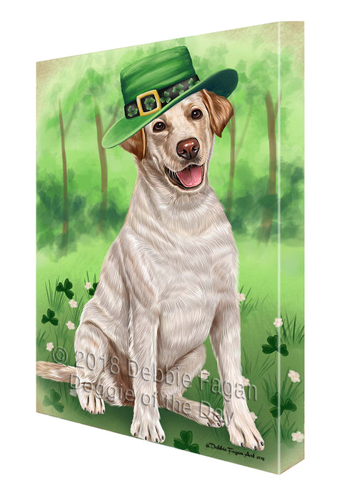 St. Patricks Day Irish Portrait Labrador Retriever Dog Canvas Wall Art CVS55020