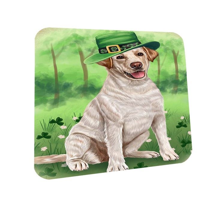 St. Patricks Day Irish Portrait Labrador Retriever Dog Coasters Set of 4 CST48782