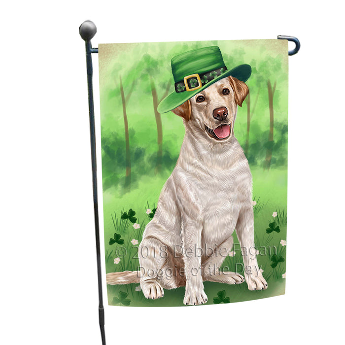 St. Patricks Day Irish Portrait Labrador Retriever Dog Garden Flag GFLG48732