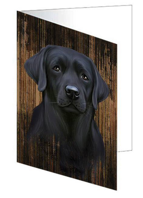 Rustic Labrador Retriever Dog Handmade Artwork Assorted Pets Greeting Cards and Note Cards with Envelopes for All Occasions and Holiday Seasons GCD55772