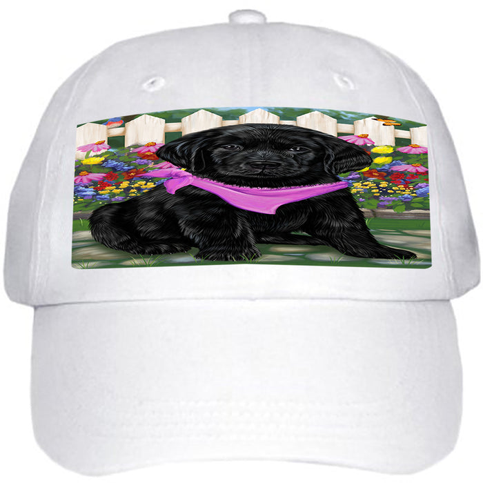 Spring Floral Labrador Retriever Dog Ball Hat Cap HAT53439