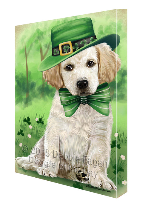 St. Patricks Day Irish Portrait Labrador Retriever Dog Canvas Wall Art CVS55047