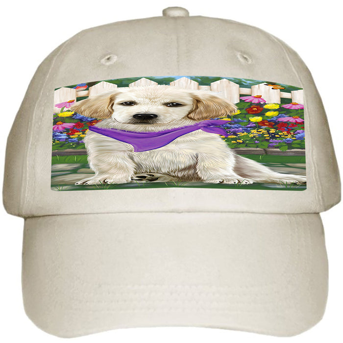 Spring Floral Labrador Retriever Dog Ball Hat Cap HAT53442