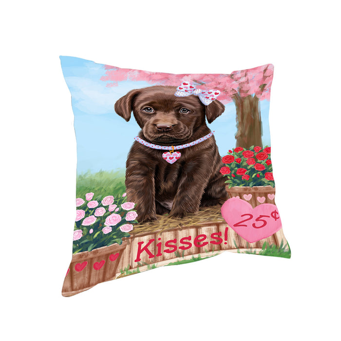 Rosie 25 Cent Kisses Labrador Retriever Dog Pillow PIL78120