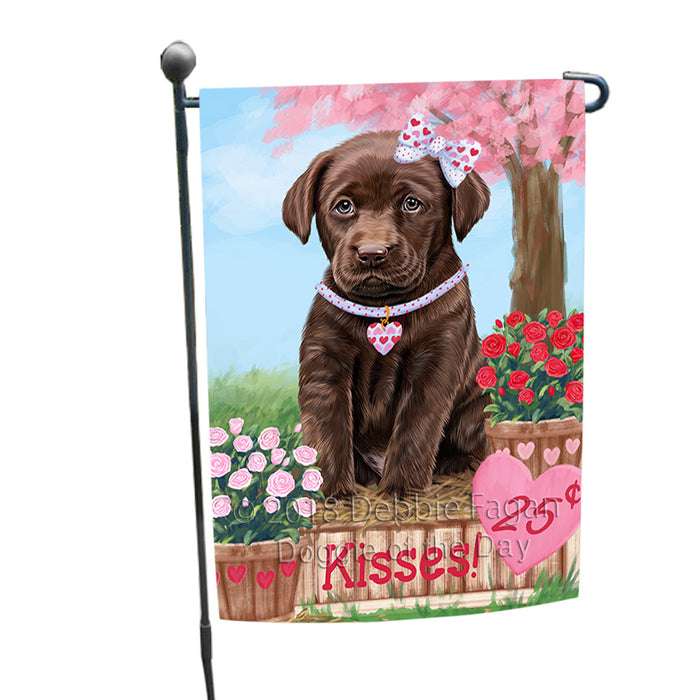 Rosie 25 Cent Kisses Labrador Retriever Dog Garden Flag GFLG56505