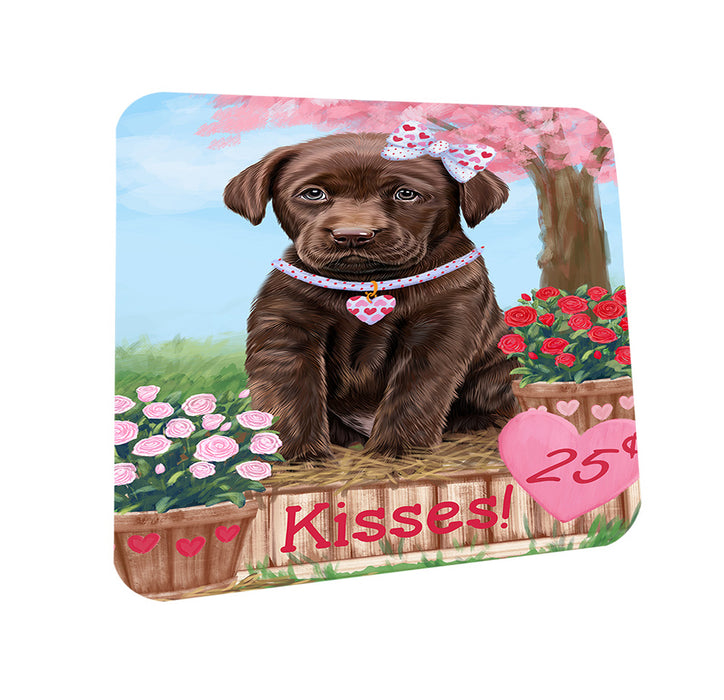 Rosie 25 Cent Kisses Labrador Retriever Dog Coasters Set of 4 CST55915