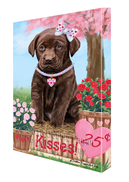 Rosie 25 Cent Kisses Labrador Retriever Dog Canvas Print Wall Art Décor CVS125837