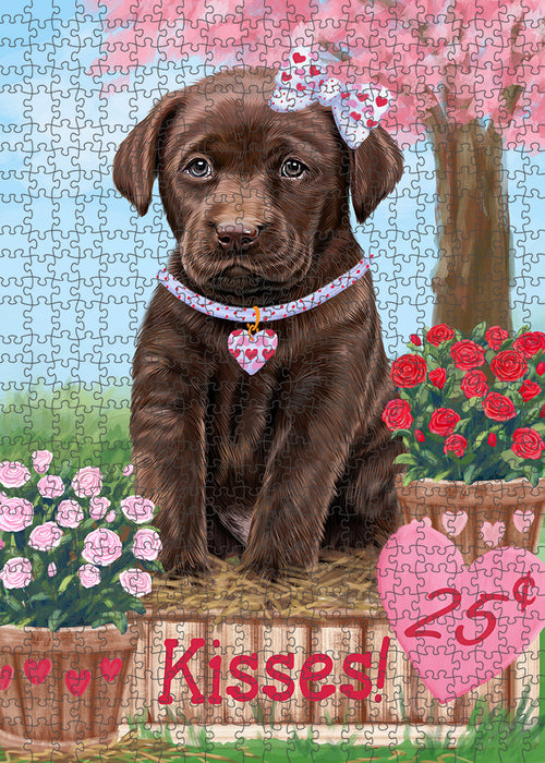 Rosie 25 Cent Kisses Labrador Retriever Dog Puzzle with Photo Tin PUZL92032