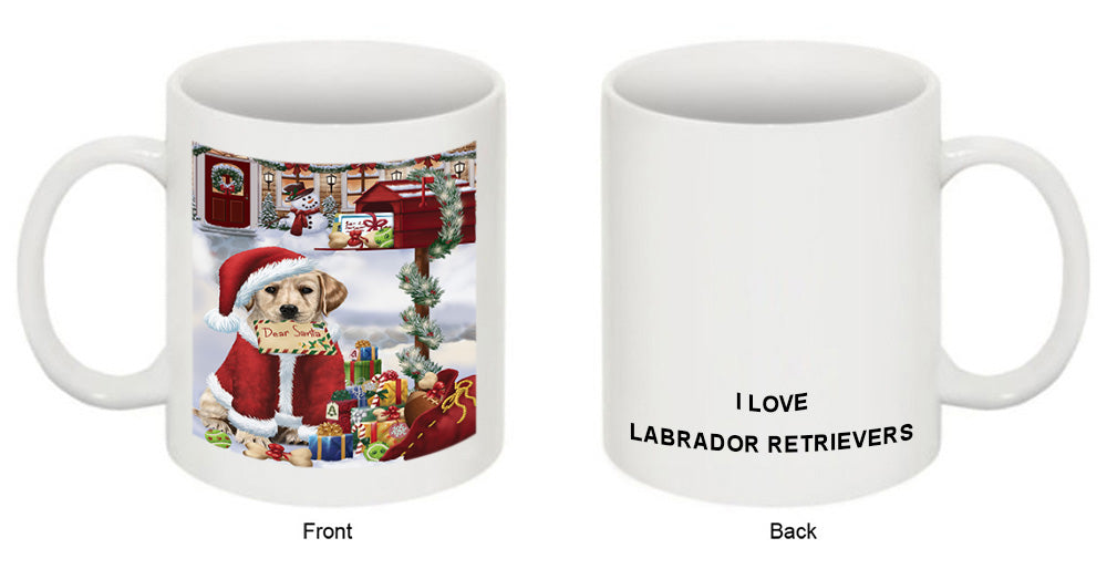 Labrador Retriever Dog Dear Santa Letter Christmas Holiday Mailbox Coffee Mug MUG49304