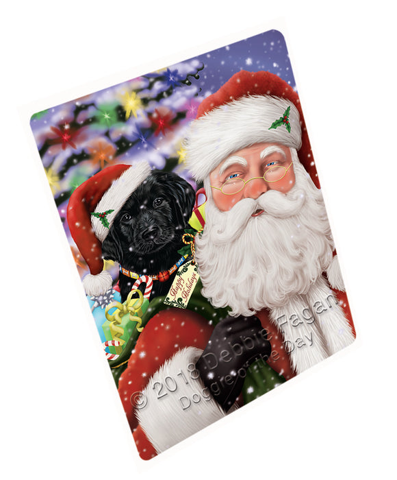 Santa Carrying Labrador Retriever Dog and Christmas Presents Cutting Board C66432