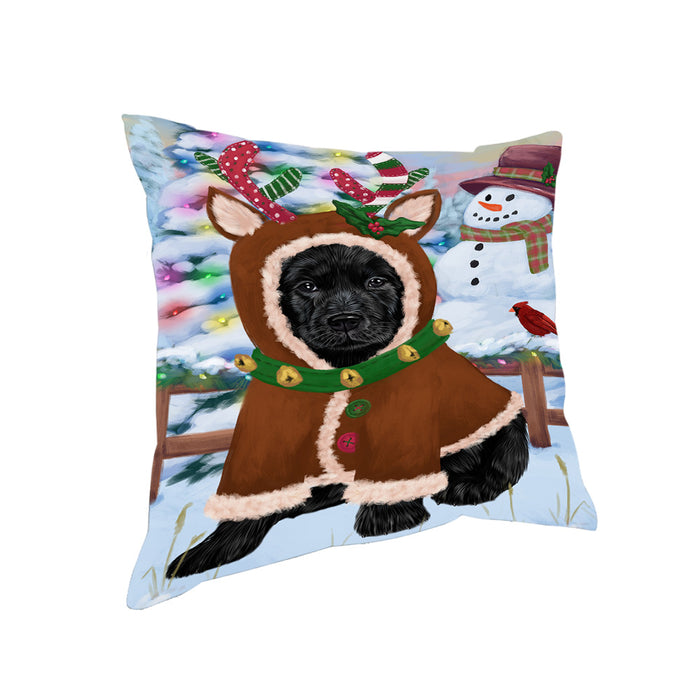 Christmas Gingerbread House Candyfest Labrador Retriever Dog Pillow PIL79792