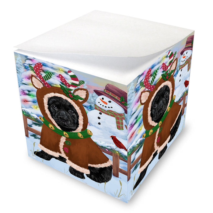 Christmas Gingerbread House Candyfest Labrador Retriever Dog Note Cube NOC54447