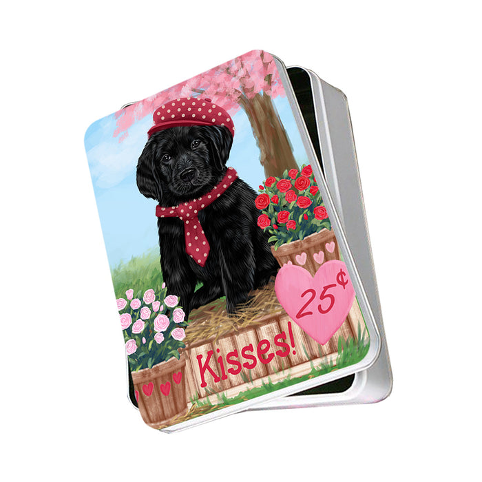 Rosie 25 Cent Kisses Labrador Retriever Dog Photo Storage Tin PITN55901