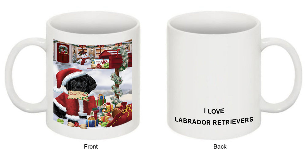 Labrador Retriever Dog Dear Santa Letter Christmas Holiday Mailbox Coffee Mug MUG49305