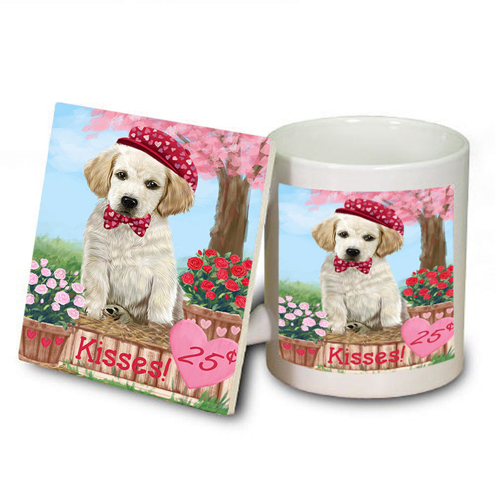 Rosie 25 Cent Kisses Labrador Retriever Dog Mug and Coaster Set MUC55951