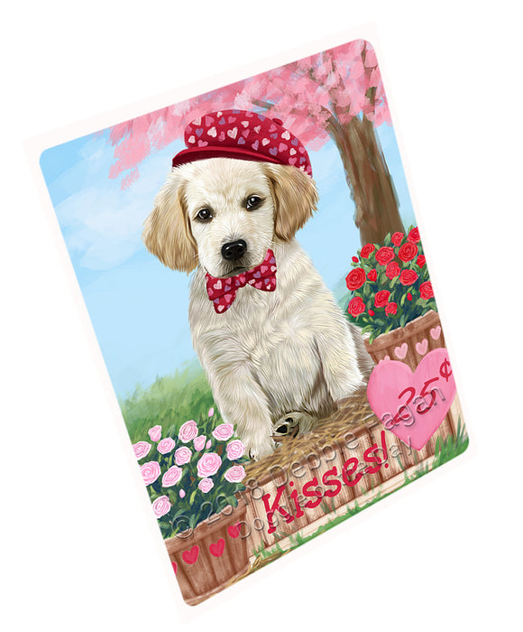 Rosie 25 Cent Kisses Labrador Retriever Dog Large Refrigerator / Dishwasher Magnet RMAG98022