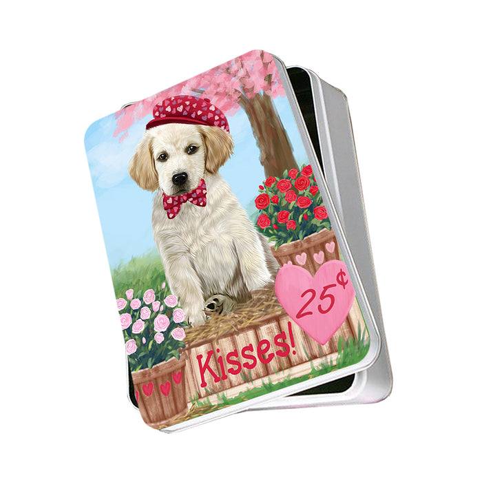 Rosie 25 Cent Kisses Labrador Retriever Dog Photo Storage Tin PITN55902