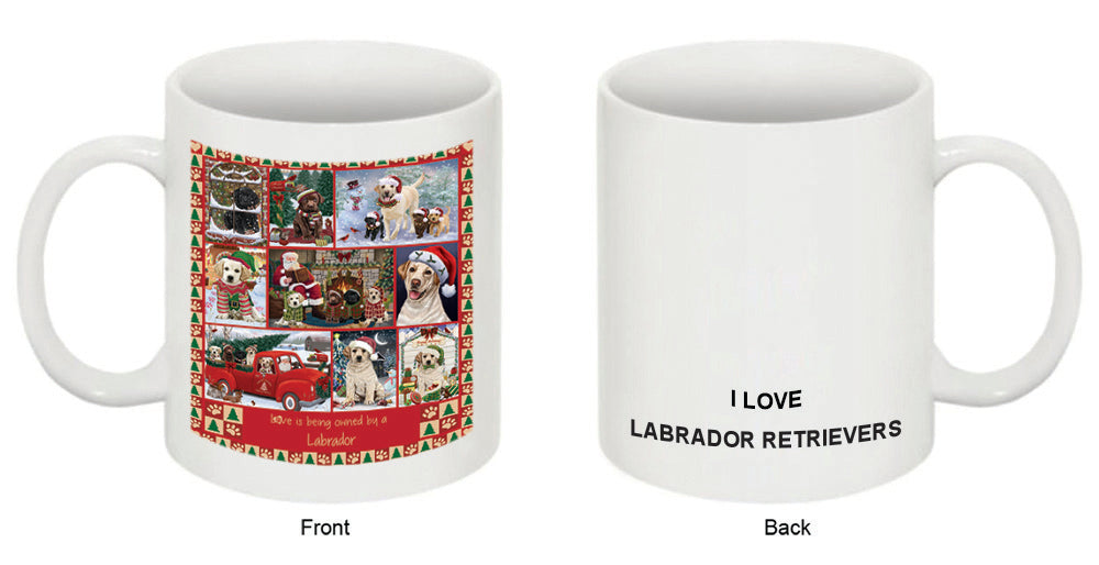 Love is Being Owned Christmas Labrador Retriever Dogs Coffee Mug MUG52633