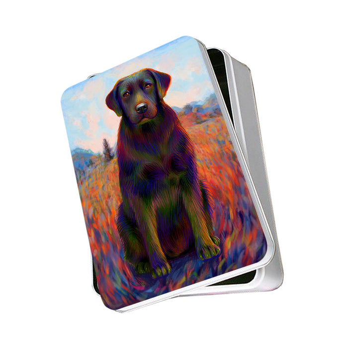 Mystic Blaze Labrador Retriever Dog Photo Storage Tin PITN53584